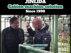 Tamanho de malha 80x100mm, velocidade 195m/h, linha automática de produção de gaviões GLD-2