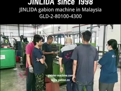 Máquina de alta velocidade GLD-2-80100-4300 de malha de gabião potência 30KW