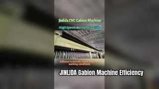 Operação estável revela a lógica central da produção de malha de gabião em grande escala