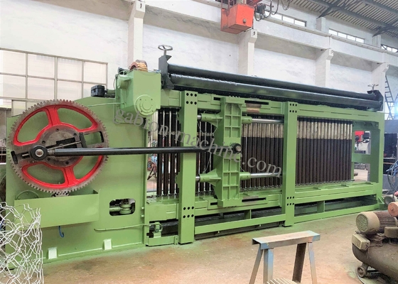 comprar Colchão sextavado automático completo de Mesh Netting Machine 60*80mm Gabion do fio fabricação em linha