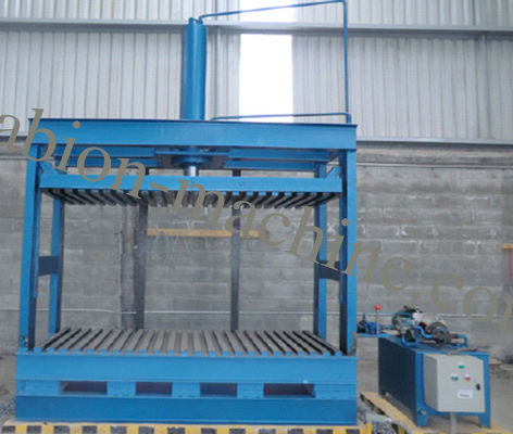 comprar Máquina de embalagem hidráulica resistente da malha de Gabion para pressionar a caixa de Gabion fabricação em linha