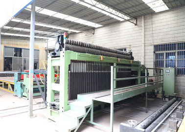 comprar máquina automática do sistema de óleo 4300mm do tamanho de malha de 100x120mm Gabion fabricação em linha