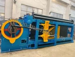comprar Baixa rede de arame de pedra automática da gaiola da máquina 84*110mm de Noise195m/h Gabion fabricação em linha