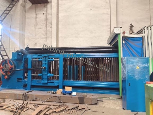 comprar O PVC revestiu o colchão do fio 88*120mm Gabion de Mesh Gabion Netting Machine 4.0mm fabricação em linha