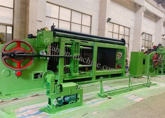 comprar malha tecida Gabion de Mesh Machine Low Carbon Galfan do fio de 5000mm para a construção da estrada de ferro fabricação em linha