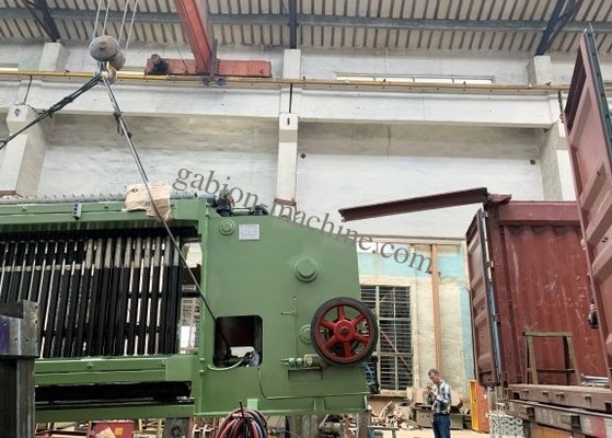 comprar Rede de arame galvanizada 66*90mm dobro da máquina de Gabion da torção para a terraplenagem do rio fabricação em linha
